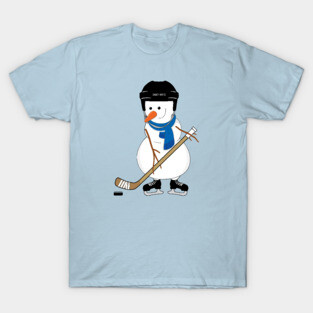 Hockey Snowman T-Shirt