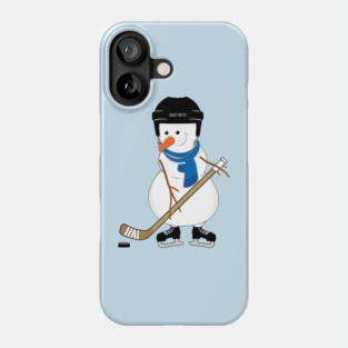 Hockey Snowman Phone Case