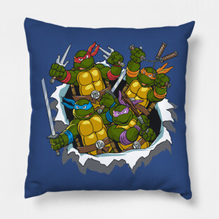 They are the amazing and incredible Teenage Mutant Ninja Turtles Pillow