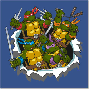 They are the amazing and incredible Teenage Mutant Ninja Turtles Posters and Art