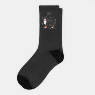 Bernese Mountain Dog Anatomy Socks