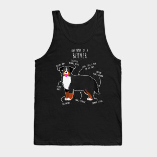 Bernese Mountain Dog Anatomy Tank Top