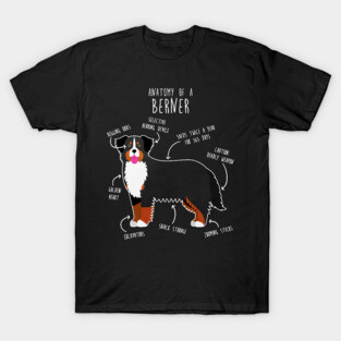 Bernese Mountain Dog Anatomy T-Shirt