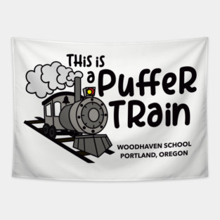 Puffer Train Tapestry