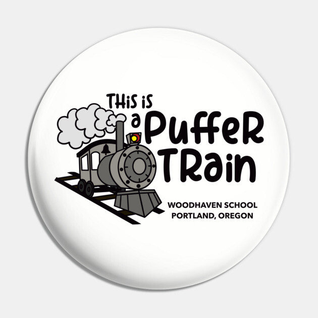 Puffer Train Pin by Woodhaven School