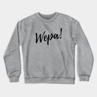 Wepa! | Black Print Crewneck Sweatshirt