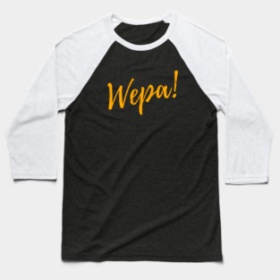 Wepa! | Gold Print Baseball T-Shirt