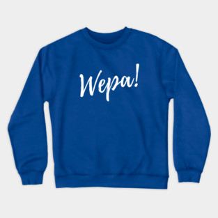 Wepa! | White Print Crewneck Sweatshirt
