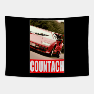 Lamborghini Countach Tapestry