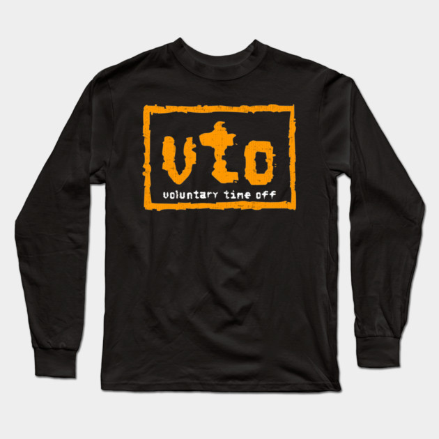 VTO Voluntary Time Off Rebel Style Long Sleeve T-Shirt by belownormal