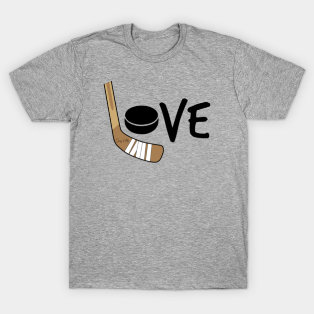 Love Hockey Color T-Shirt by SaucyMittsHockey