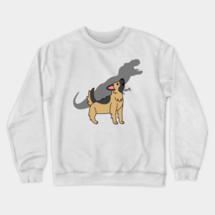 German Shepherd Howling T-Rex Dinosaur Crewneck Sweatshirt