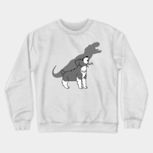 Schnauzer Howling T-Rex Dinosaur Crewneck Sweatshirt