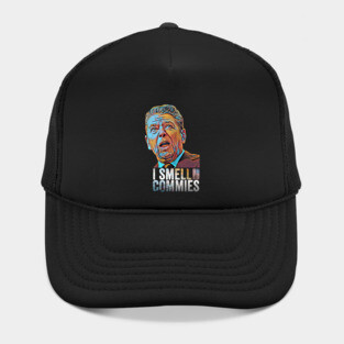 Ronald Reagan President i smell commies american apparel Hat
