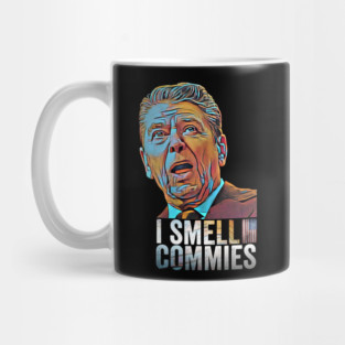 Ronald Reagan President i smell commies american apparel Mug