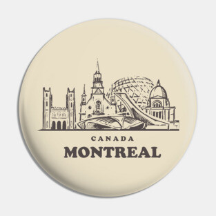 Canada Montreal sketch Pin