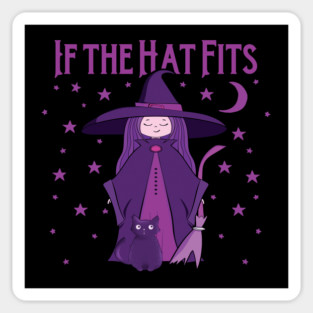 If The Hat Fits Cheeky Witch® Sticker