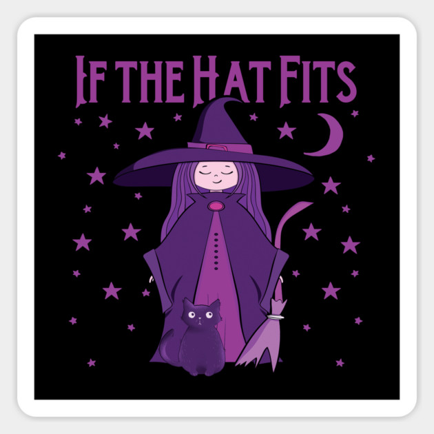 If The Hat Fits Cheeky Witch® Sticker by Cheeky Witch