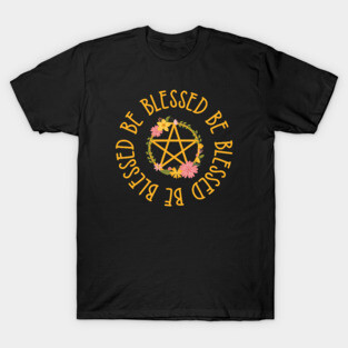 Midsummer Floral Pentacle Design Cheeky Witch® T-Shirt