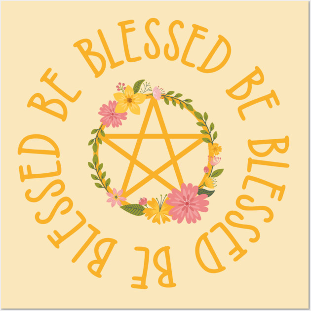 Midsummer Floral Pentacle Design Cheeky Witch® Wall Art by Cheeky Witch