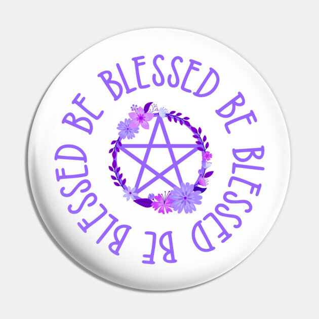 Purple Pentacle Design Cheeky Witch® Pin by Cheeky Witch