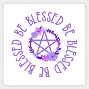 Purple Pentacle Design Cheeky Witch® Sticker