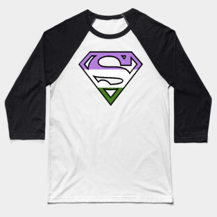 Super Genderqueer Pride Baseball T-Shirt
