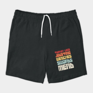 Retro Vintage Renaissance Fair Text Shorts