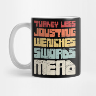 Retro Vintage Renaissance Fair Text Mug