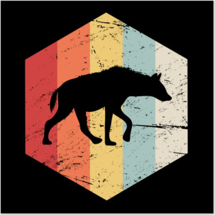 Retro Vintage Hyena Icon Posters and Art