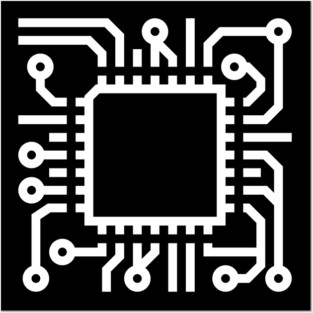 Robot Circuit Board Posters and Art