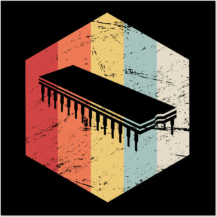 Retro Circuit Board IC Chip | Electrical Engineer Posters and Art