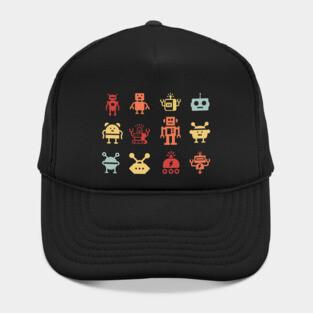 Retro Robot Army Hat