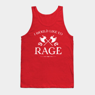 Barbarian Rage - RPG Tank Top