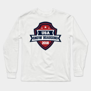 USA Snow Boarding Pyeongchang 2018! Long Sleeve T-Shirt