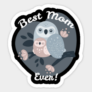 Best Mom Ever Owls Magnet