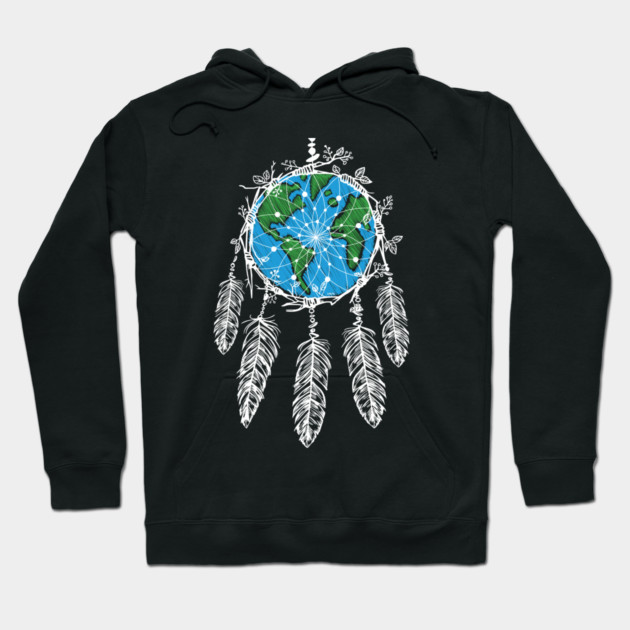 Earth Dream Catcher Shield Hoodie by creative