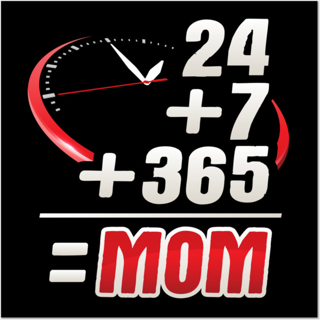 Mom 24/7 Wall Art by creative