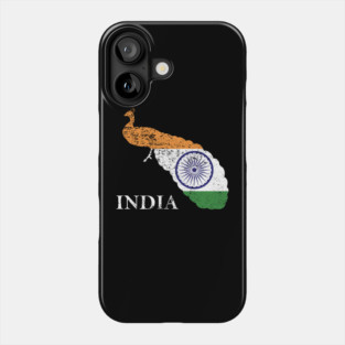 India Peacock Flag Phone Case