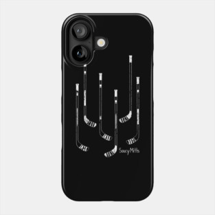 White Hockey Sticks Phone Case