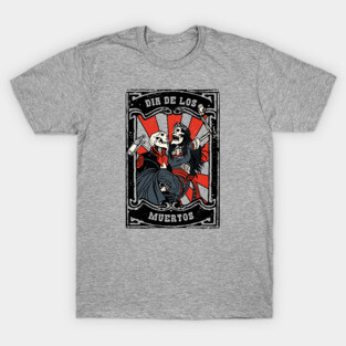 Vintage Dia de los Muertos Couple T-Shirt