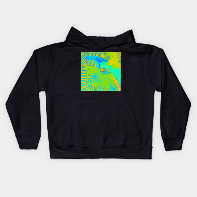 Abstract 42b Kids Hoodie by DonWillisJrArt