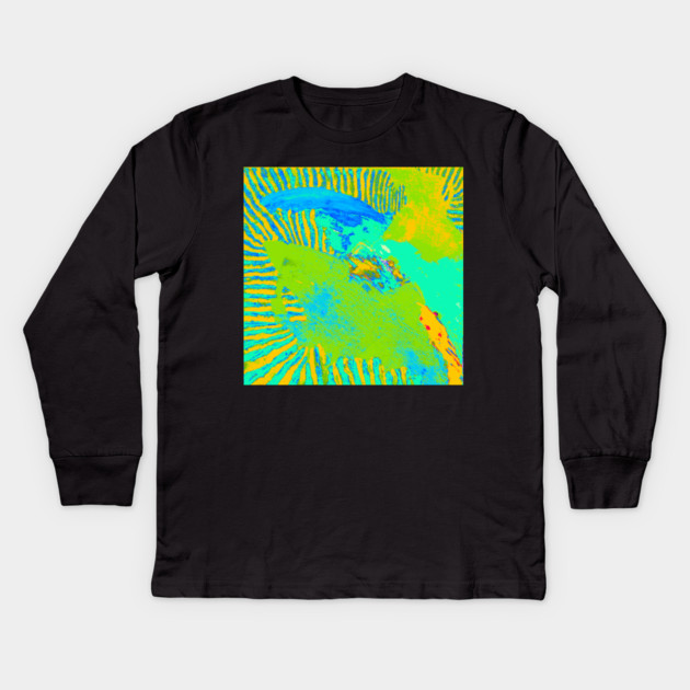 Abstract 42b Kids Long Sleeve T-Shirt by DonWillisJrArt