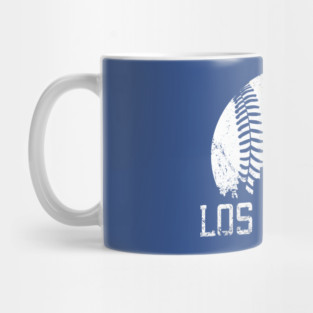 Vintage Los Angeles LA Skyline Baseball For Gameday Mug