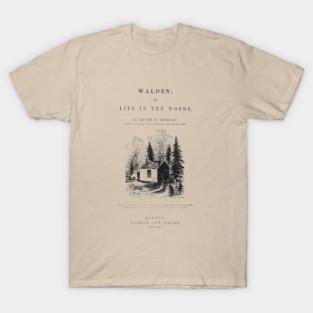 Walden or Life In The Woods by Henry David Thoreau Title Page T-Shirt
