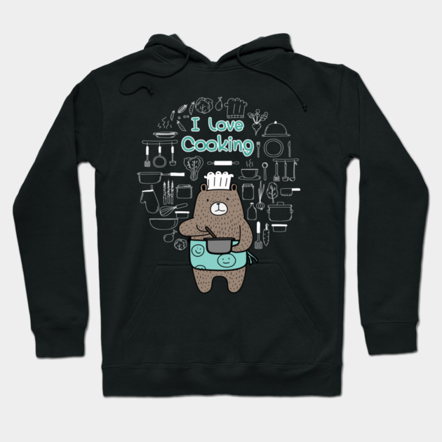 I Love Cooking! Dad Bear T-Shirt Father's Day Tee Shirt Gift Hoodie by creative