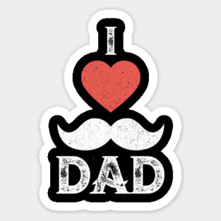 I Love you Dad T-Shirt Father's Day Tee Shirt Gift Magnet