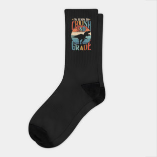 I'm Ready To Crush 2nd Grade Dinosaur T-rex Back To School Socks