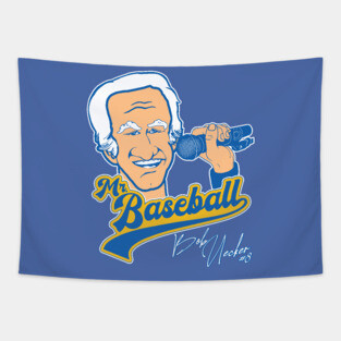 Mr Baseball ))(( Bob Uecker Baseball Tribute Tapestry