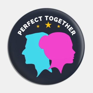 Husband Wife, GF BF Couples Group Pin